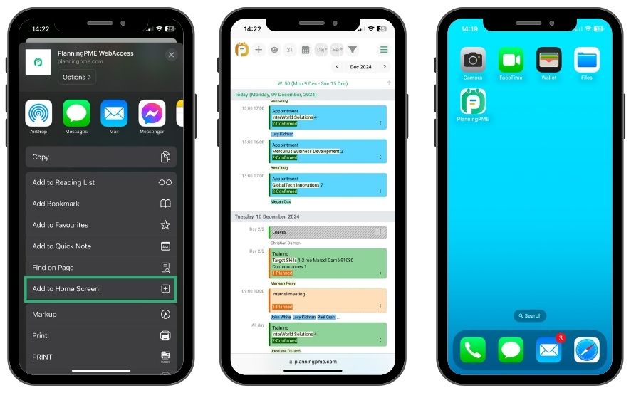 Planeamento para iPhone