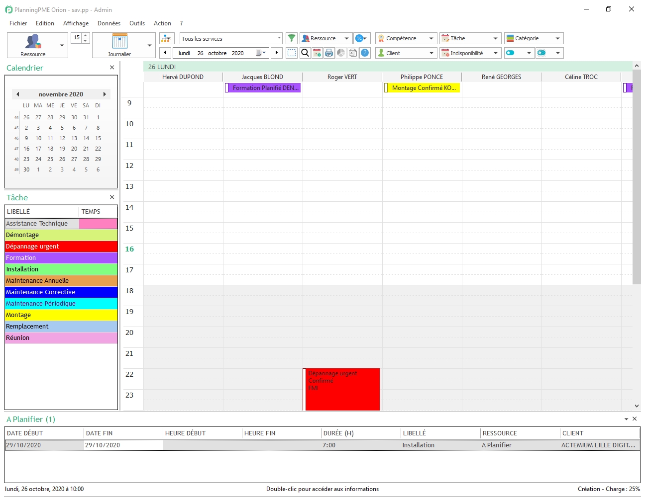 Plano de trabalho diario