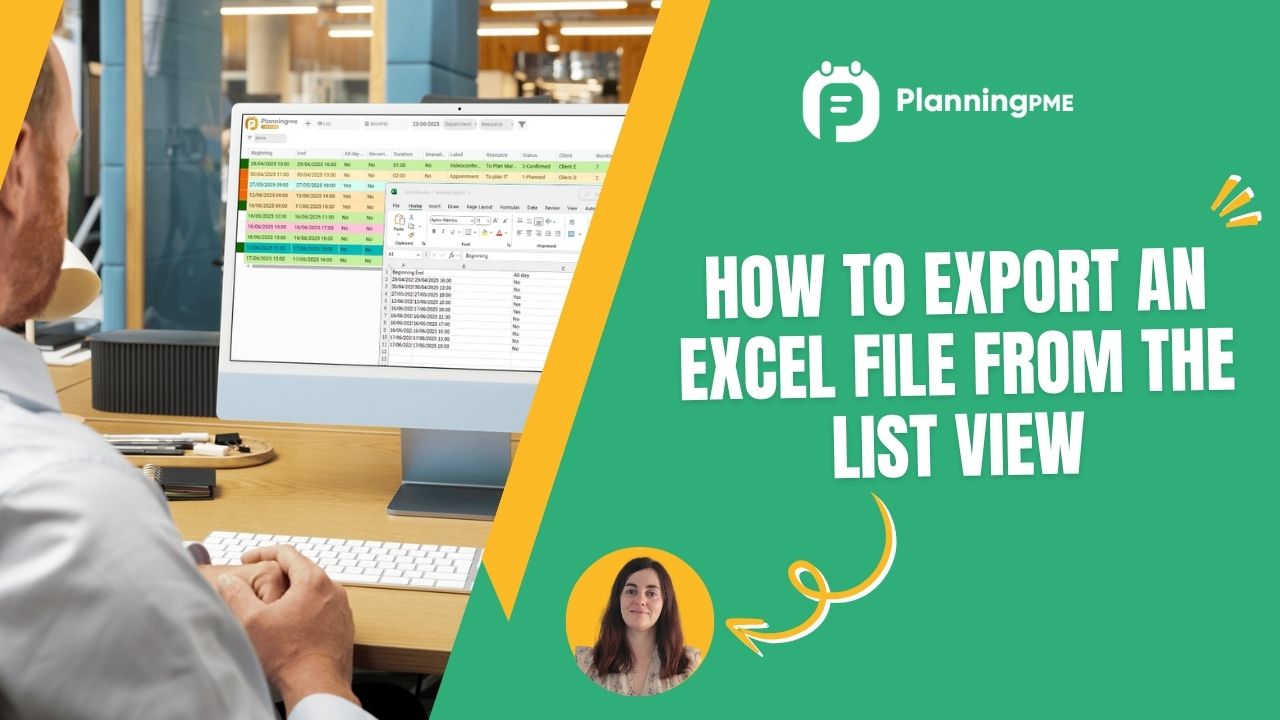 Como exportar um ficheiro Excel a partir da vista de lista?