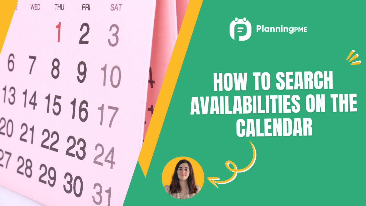Como procurar disponibilidades no calendrio?